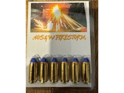 40 S&W .40 smith & Wesson firestorm exotic pistol ammo 6 Pack No CC Fees