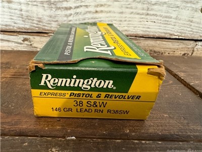 Remington 38 S&W revolver pistol Ammo 146 grain lead round nose RN 49 Rds