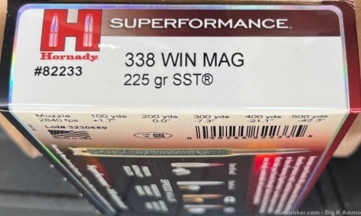 Hornady 338 Win Mag SST 20 Rounds $15 ship No cc fees-img-0
