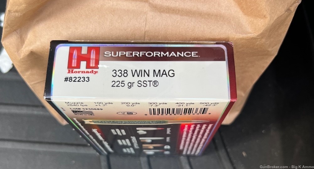 Hornady 338 Win Mag SST 20 Rounds $15 ship No cc fees-img-1
