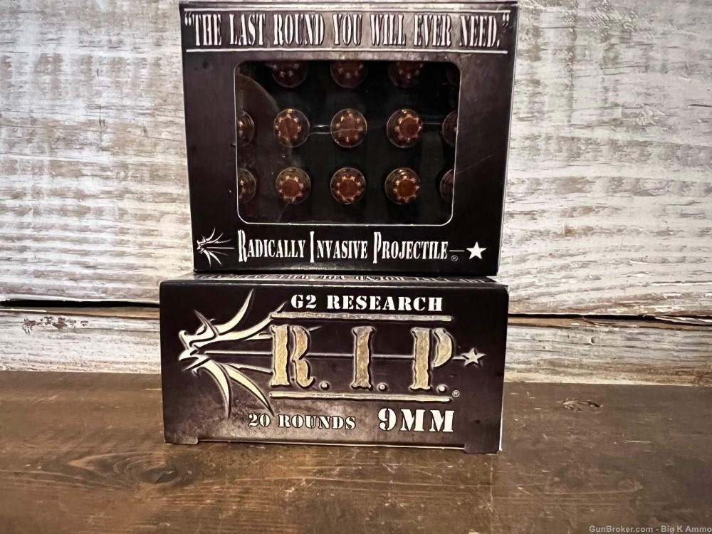 G2 Research exotic 9mm RIP hollow point self defense 40 rounds-img-0
