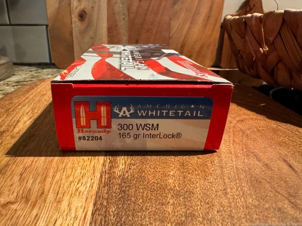 Hornady American Whitetail 300 WSM 165 gr InterLock 20 Rds No CC Fees-img-0