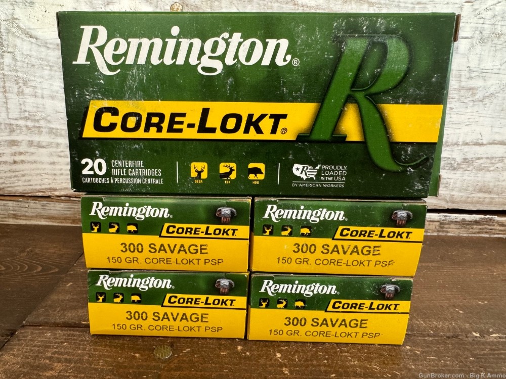 Remington Core-Lokt Ammunition 300 Savage 150 Gr Pointed Soft Point 100 Rds-img-2