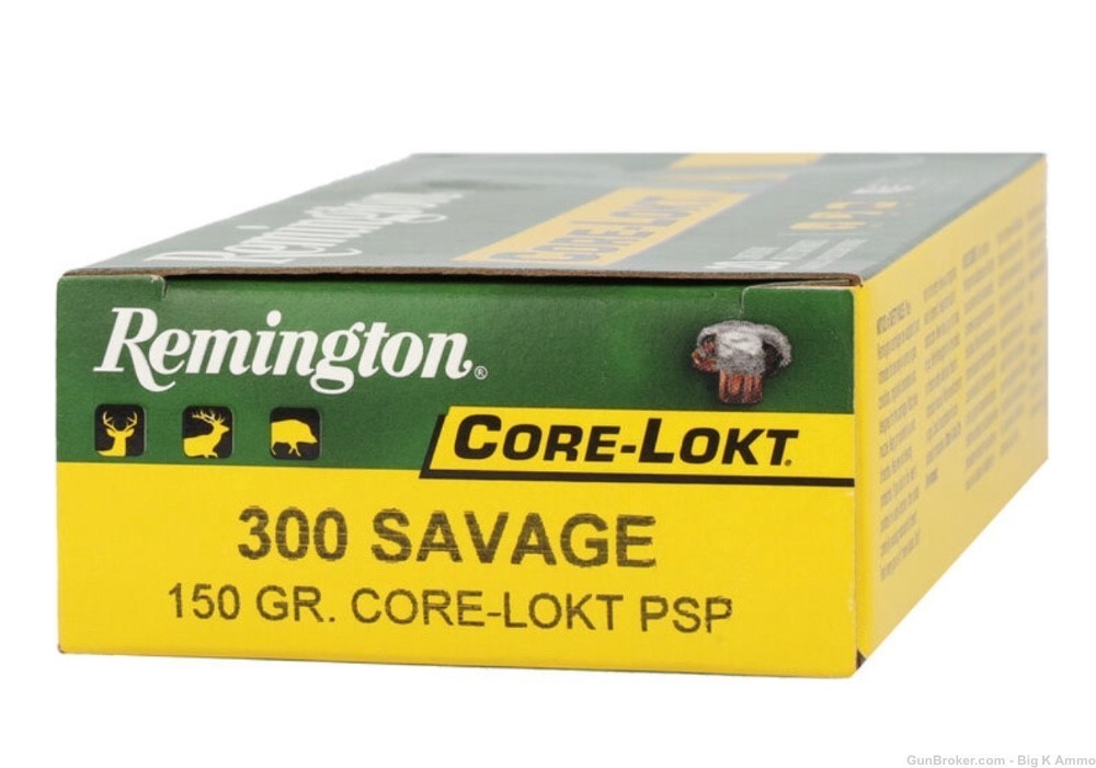 Remington Core-Lokt Ammunition 300 Savage 150 Gr Pointed Soft Point 100 Rds-img-0