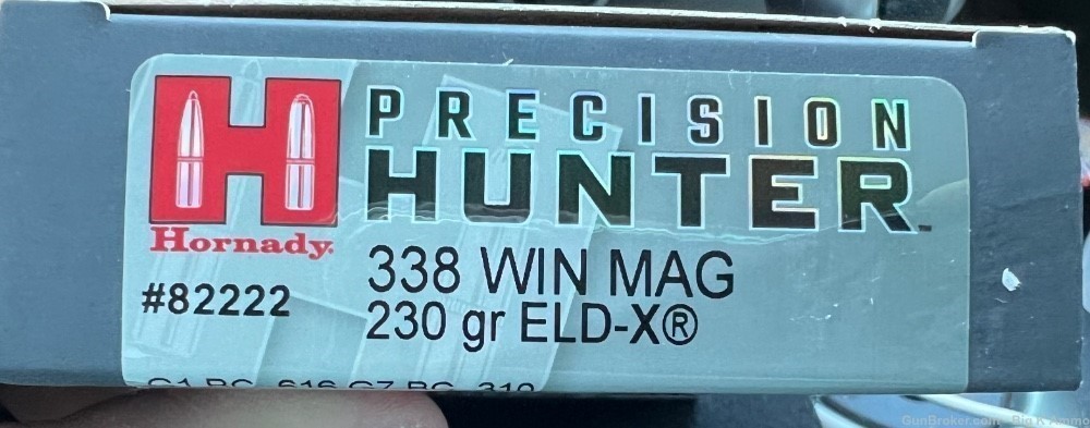 338 Win Mag ELD-X Precision Hunter 20 Rounds No CC FEE Last one!-img-0