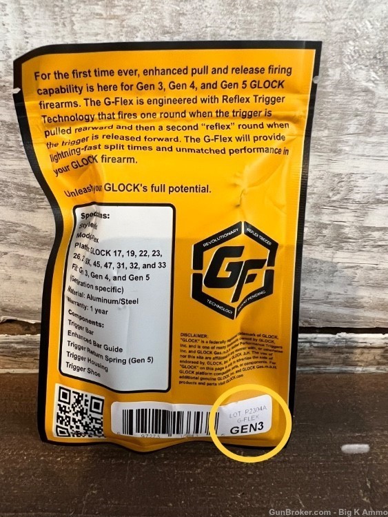 G-FLex Glock Binary Trigger - Gen 3 - No Credit Card Fees and Free Shipping-img-2