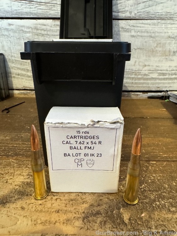 7.62x54R Target full metal jacket 150 Rds 170 Gr FMJ M30 in ammo can -img-1