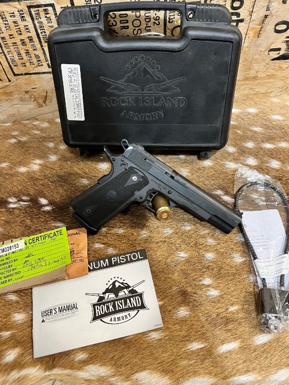 Rock Island Armory RIA XT22 .22 Magnum 1911 A1 New Cosmetic Blemishes -img-3