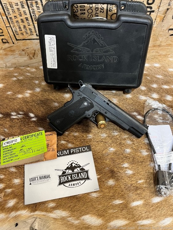 Rock Island Armory RIA XT22 .22 Magnum 1911 A1 New Cosmetic Blemishes -img-2