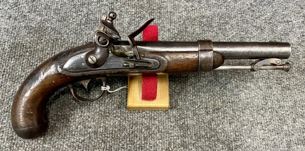 US Johnson Model 1836 .54 Flintlock Military pistol dated 1840 NR! Penny!-img-0