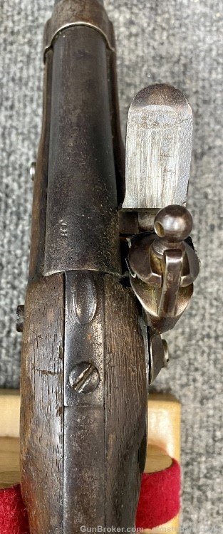 US Johnson Model 1836 .54 Flintlock Military pistol dated 1840 NR! Penny!-img-6