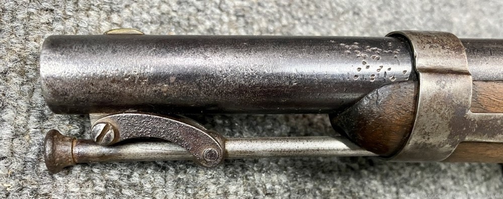US Johnson Model 1836 .54 Flintlock Military pistol dated 1840 NR! Penny!-img-10
