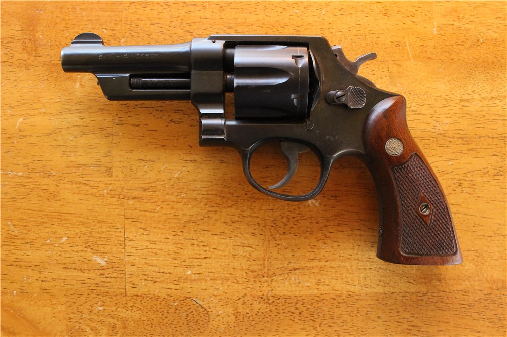 Smith & Wesson 38/44 .38SPL 4" MDL 1950 (ca. 1953) 5-Scrw Gold Box Grips NR-img-2