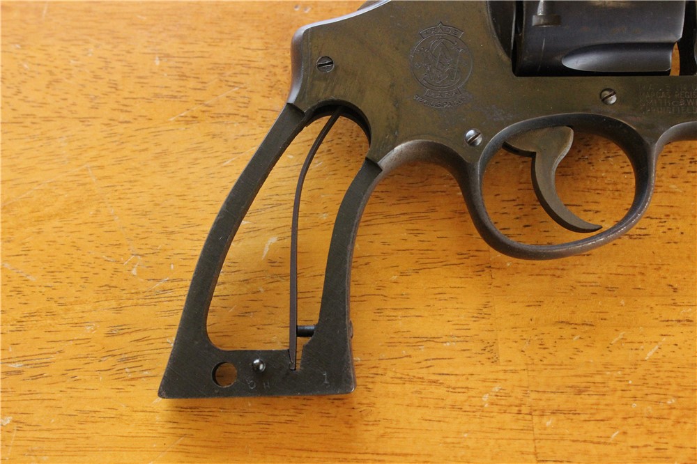 Smith & Wesson 38/44 .38SPL 4" MDL 1950 (ca. 1953) 5-Scrw Gold Box Grips NR-img-37