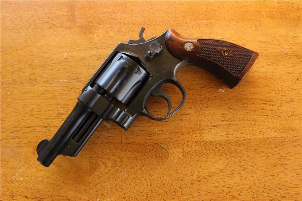 Smith & Wesson 38/44 .38SPL 4" MDL 1950 (ca. 1953) 5-Scrw Gold Box Grips NR-img-6