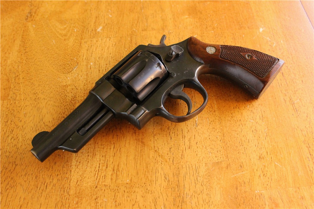 Smith & Wesson 38/44 .38SPL 4" MDL 1950 (ca. 1953) 5-Scrw Gold Box Grips NR-img-13