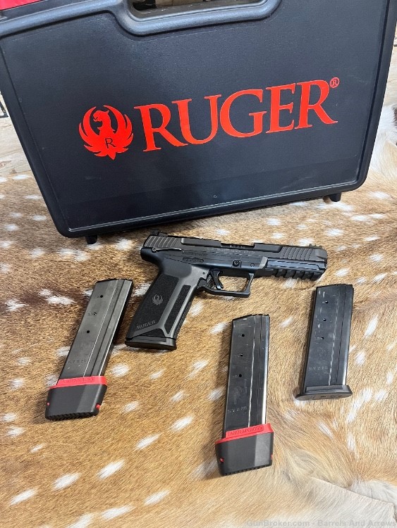 Ruger Model 57 5.7x28mm with 4 mags 2 extended with box -img-3