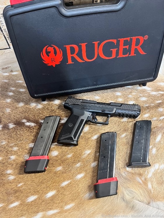 Ruger Model 57 5.7x28mm with 4 mags 2 extended with box -img-2