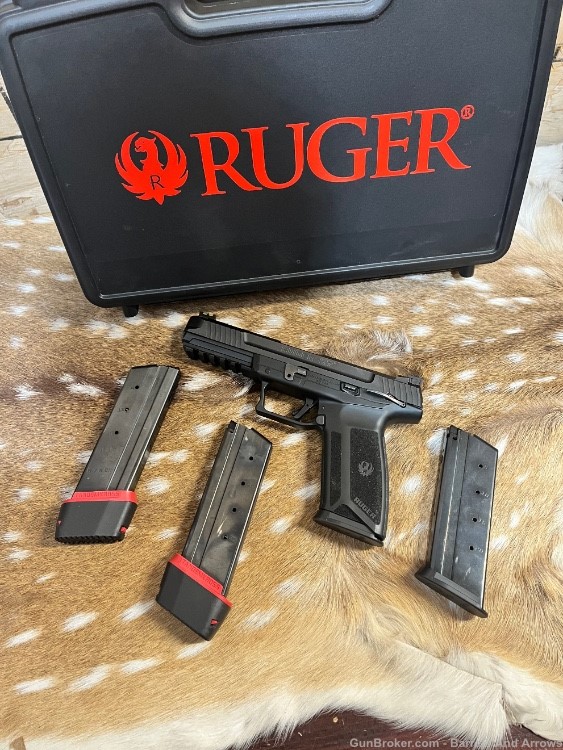 Ruger Model 57 5.7x28mm with 4 mags 2 extended with box -img-1