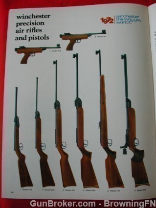 OEM Winchester 1972 Catalog Model Air Rifle Pisto-img-23