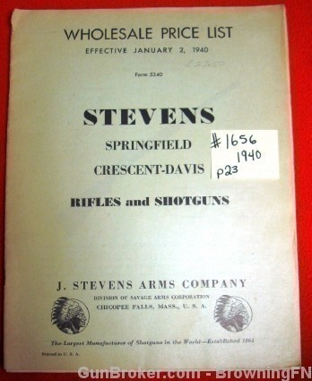 Orig Stevens Springfield Rifles Shotguns 1940-img-0
