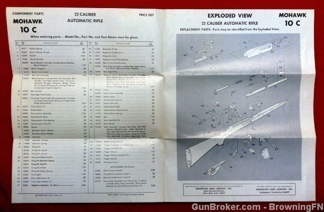 Orig Remington Mohawk 10 C .22 Owners Instruction Manual 22-img-1