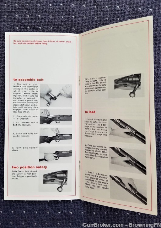 Orig Winchester Model 670 Owners Instruction Manual-img-1