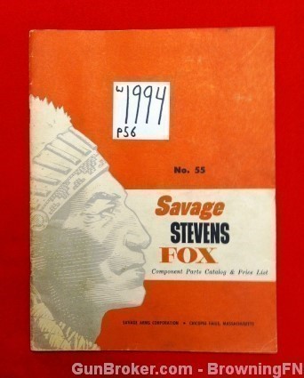 Orig Savage Stevens Fox Parts Catalog No. 55-img-0