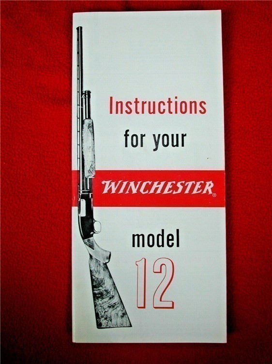 Orig 1960s Winchester Model 12 Owners Instruction Manual 1969-img-0