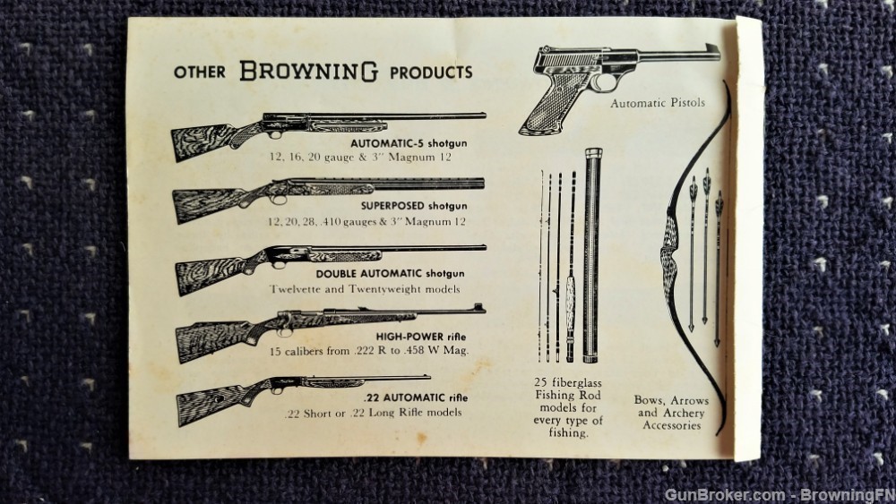 Orig Browning Automatic .22 Rifle Owners Manual-img-2
