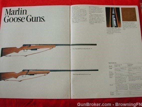 Orig Marlin 1984 Catalog Model Goose Gun 12 5510-img-11