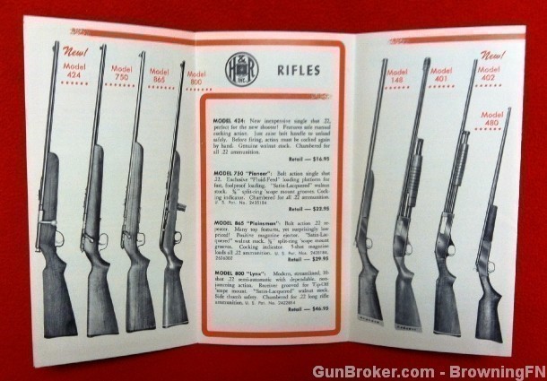 Orig H&R Rifles Revolvers Shotguns Flyer-img-2