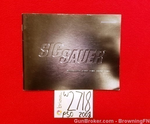 Orig Sig Sauer 2008 Catalog-img-0