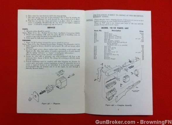 Orig Ruger M-77 Owners Instruction Manual 1983-img-2