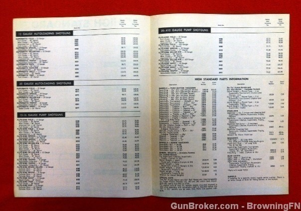 Orig High Standard Dealer Price List 1964-img-1