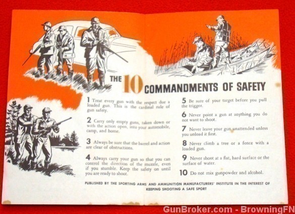 Orig Safety Flyer Watch That Muzzle 10 Commandment-img-1