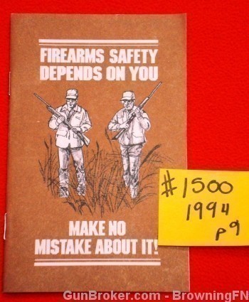 Orig 1994 Firearms Safety Depends On You Flyer-img-0