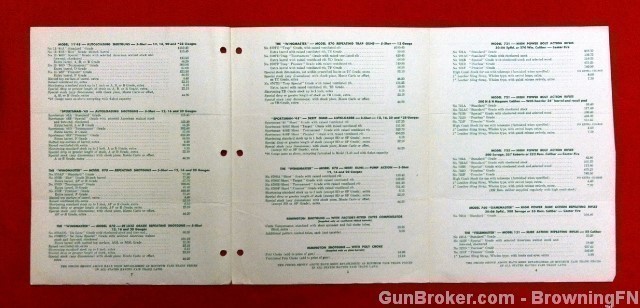 Orig Remington Retail Price List 1952-img-1