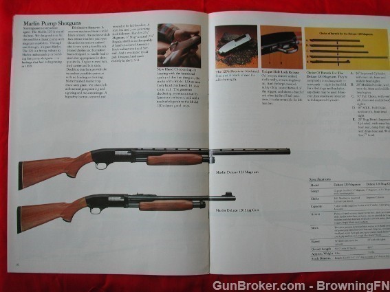 Orig Marlin 1982 Catalog Model Super Goose Gun-img-8