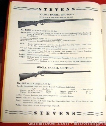 Orig Stevens Springfield 1942 Price List All Model-img-7