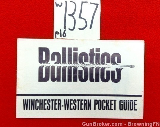 Orig Winchester Western Ballistics Pocket Guide-img-0