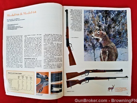 Orig Winchester Catalog 1973 Model 101 12 21 37A-img-1