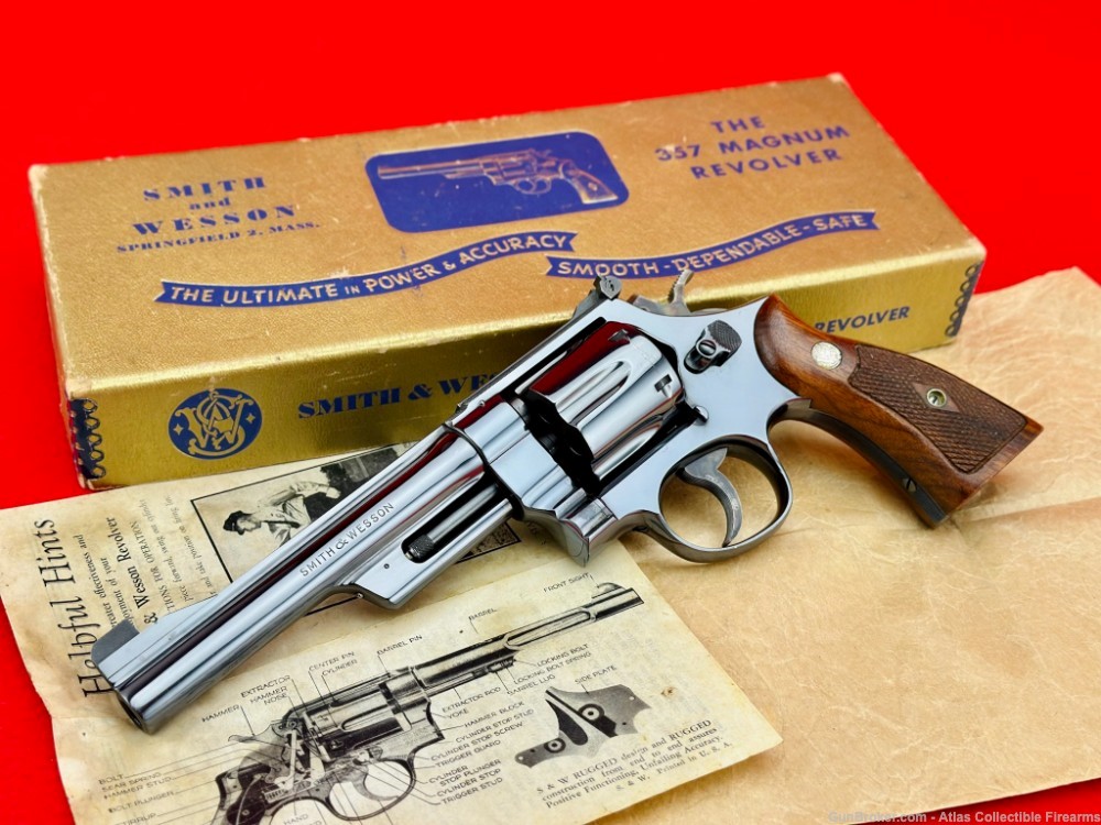 2ND YEAR 1958 S&W Model 27 No Dash 6" Blue 357 Magnum |*MADE 3 YEARS ONLY*|-img-0