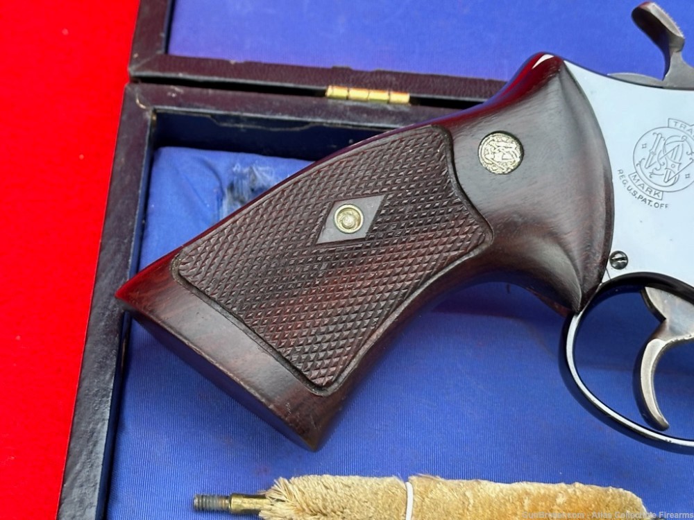 EARLY 1956 Smith & Wesson Pre-Model 29 Blue 44 MAG 6.5" *FACTORY COKE GRIPS-img-12