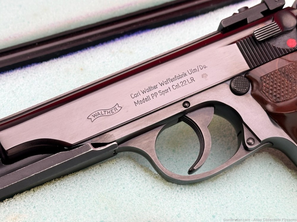 1967 German Walther Model PP Sport .22 LR 6" Blue - Factory Target Pistol-img-3