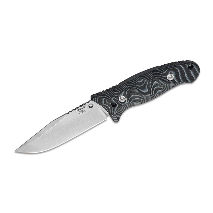 HOGUE EX-F02 4.5in Clip Point G-Mascus Black Fixed Blade Knife (35279)-img-1