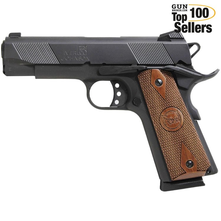 IVER JOHNSON ARMS Hawk Deluxe 1911 45 ACP 4.25in 8rd Single-Action Pistol-img-0