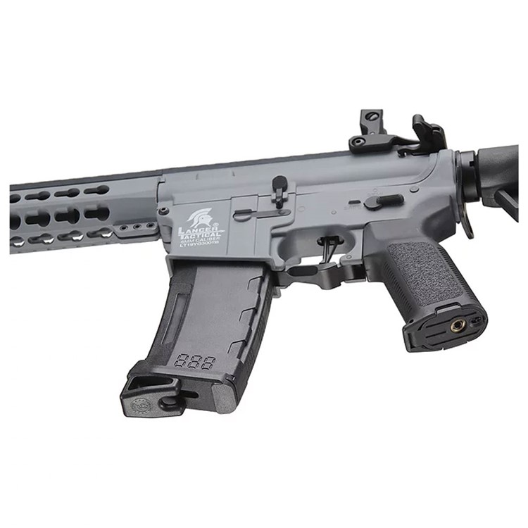 LANCER TACTICAL Gen3 10in Keymod Airsoft M4 Carbine Gray AEG Rifle-img-4