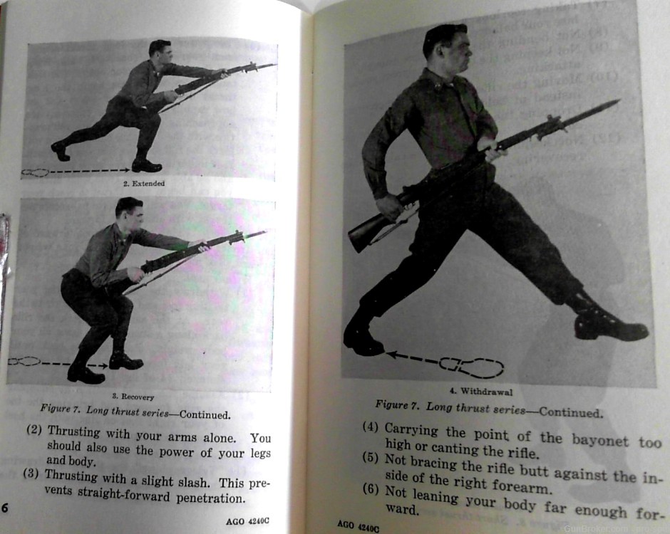 Bayonet Fighting by Desert Publications / Combat Bookshelf 1978 Reprint New-img-4
