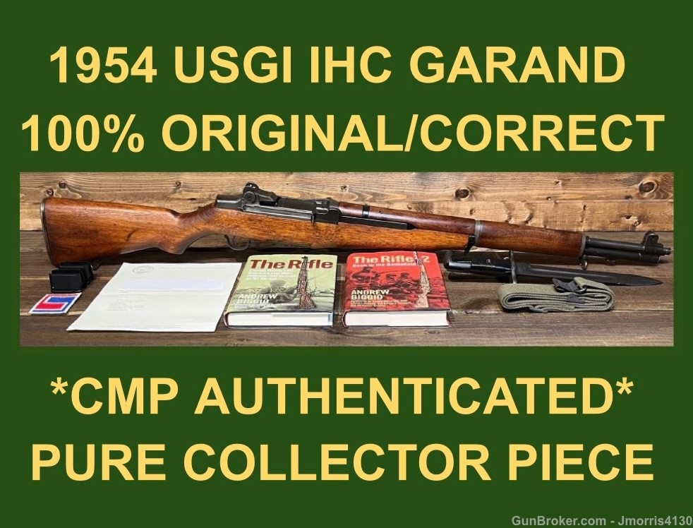 M1 GARAND 1954 INTERNATIONAL HARVESTER 100% CORRECT COLECTOR RIFLE CMP LMR-img-0